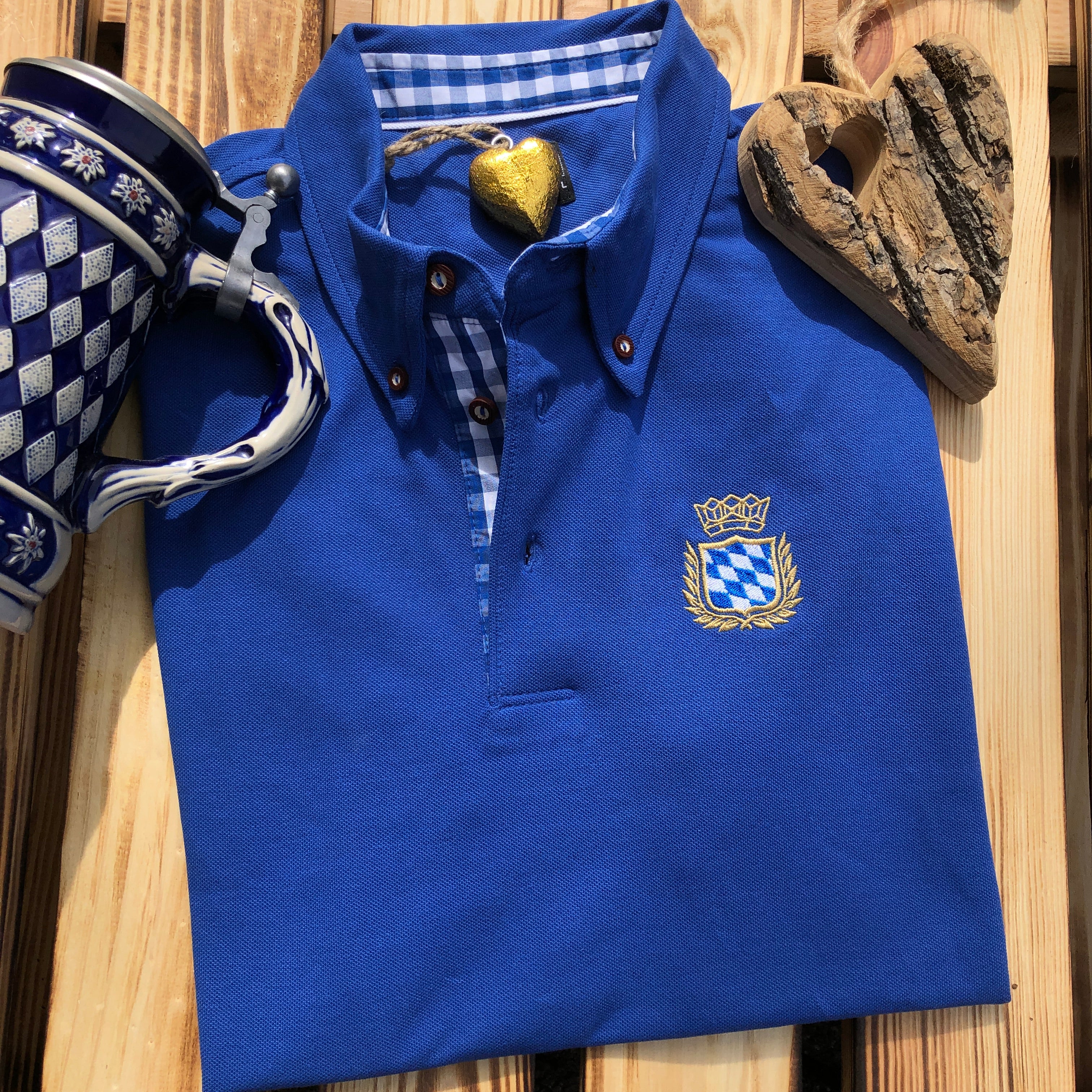 #ROYALBAVARIAN Stick Trachtenpolo unisex