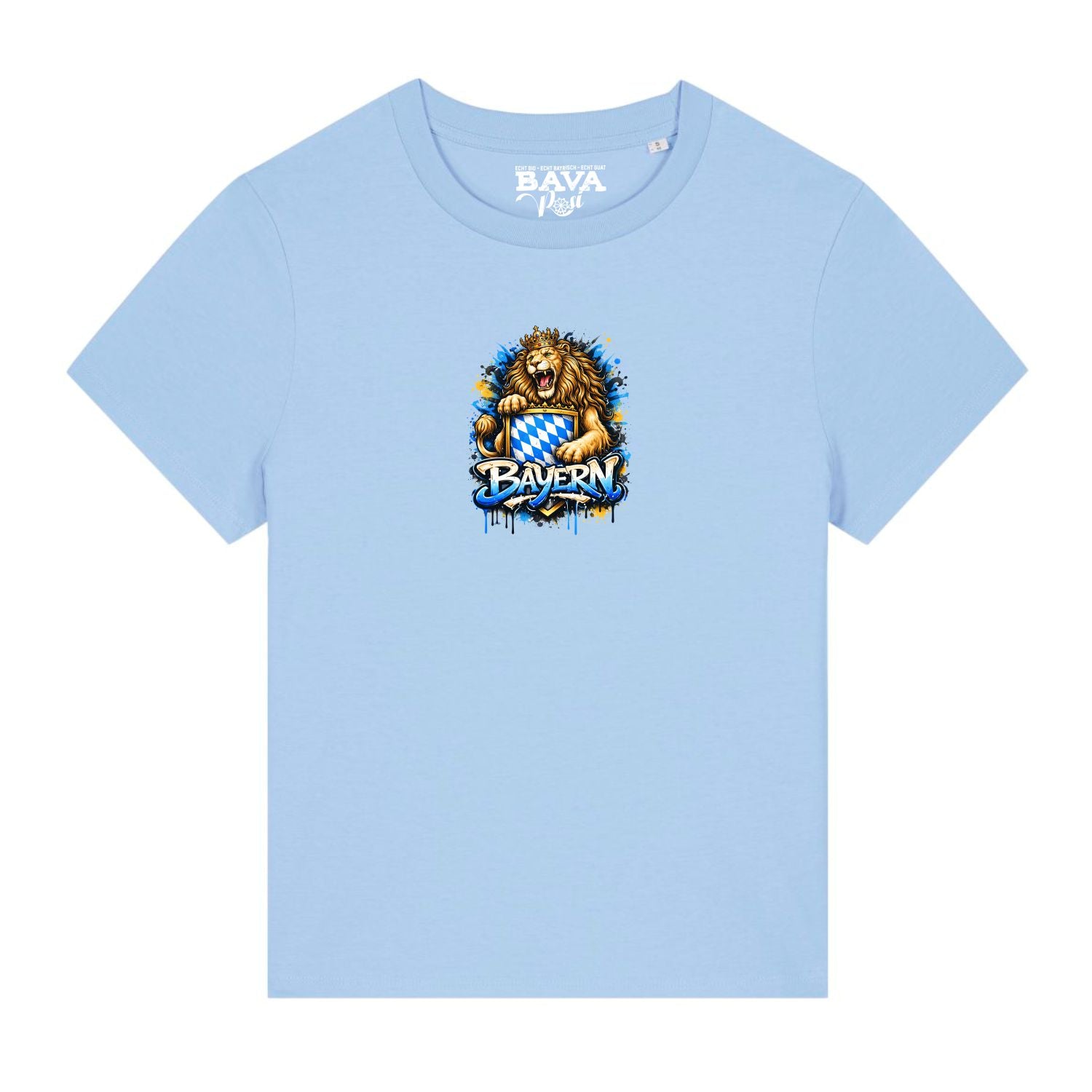 Bayerischer Löwe Damen Shirt BavaRosi Fashion Summit Moderne Bayern Damenshirts Dopamin Stil Dopamin Chic Dopamin Mode Bayern Berge Frauen Shirts Strawanza Buadepp Bavarian Caps Damen T-Shirts Wiesn Outfit Oktoberfest Outfit Volksfest Frauen Shirts Vohburg Marktstadl Geisenfeld Tegernsee München Regensburg Ingolstadt Augsburg Shop