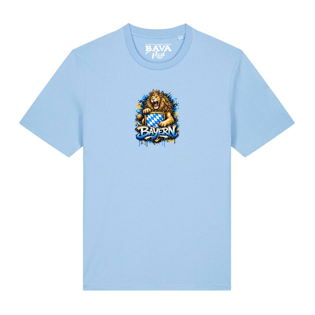 Bayerischer Löwe T-Shirt BavaRosi Fashion Summit Moderne Bayern Shirts Dopamin Stil Dopamin Chic Dopamin Mode Bayern Berge Shirts Strawanza Buadepp Bavarian Caps T-Shirts Wiesn Outfit Oktoberfest Outfit Volksfest Shirts Vohburg Marktstadl Geisenfeld Tegernsee München Regensburg Ingolstadt Augsburg Shop