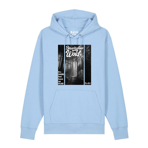 Boarischer Woid Hoodie Bayerischer Wald Hoodie BavaRosi Fashion Bayerische Hoodies Berge München Füssen Garmisch Mittenwald Landshut Rosenheim Tegernsee Mode Shop