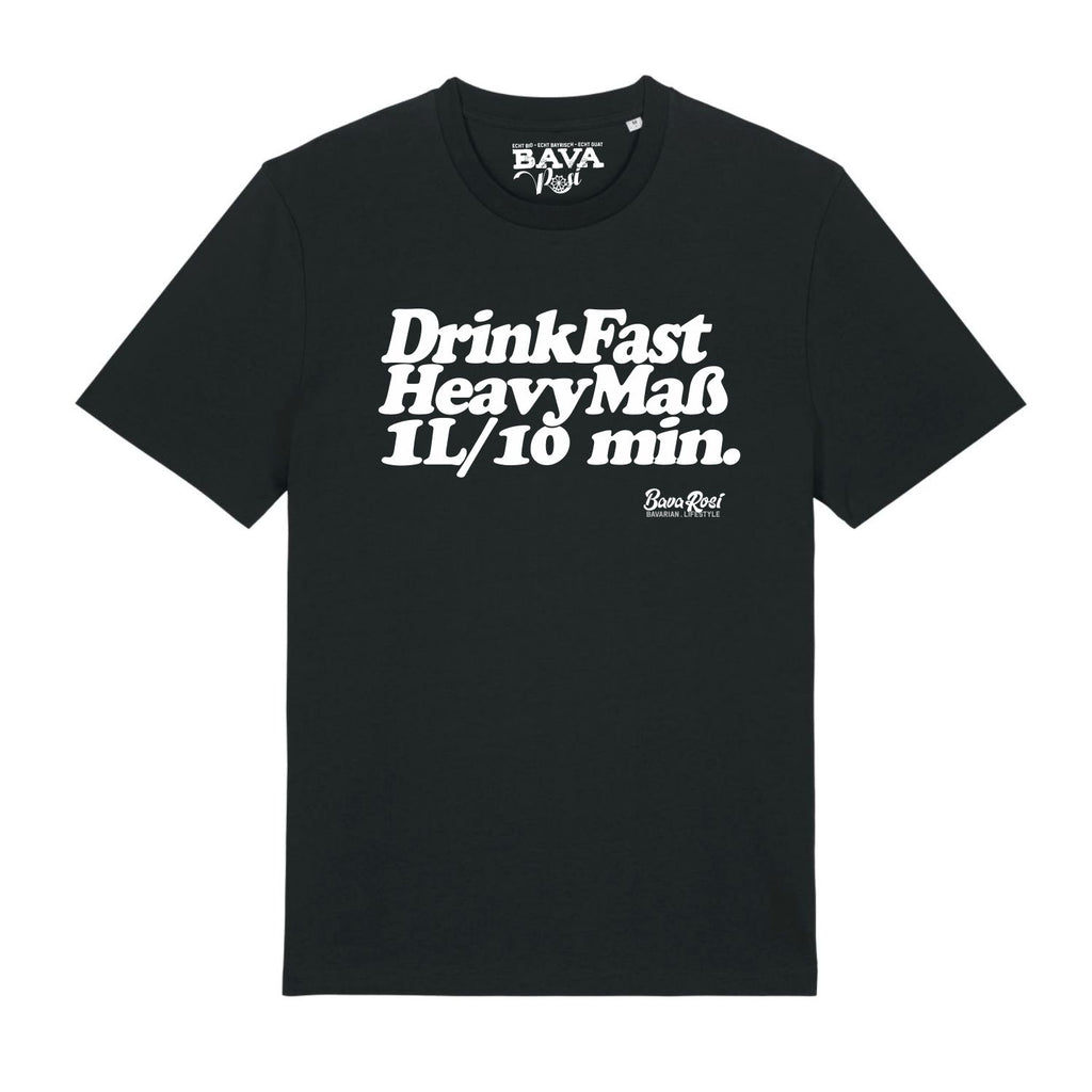 Drink Fast Ein Liter Maß Bier T-Shirt Bayerische T-Shirts München Augsburg Regensburg Passau Garmisch Ingolstadt Mode Shop Bavarosi Fashion