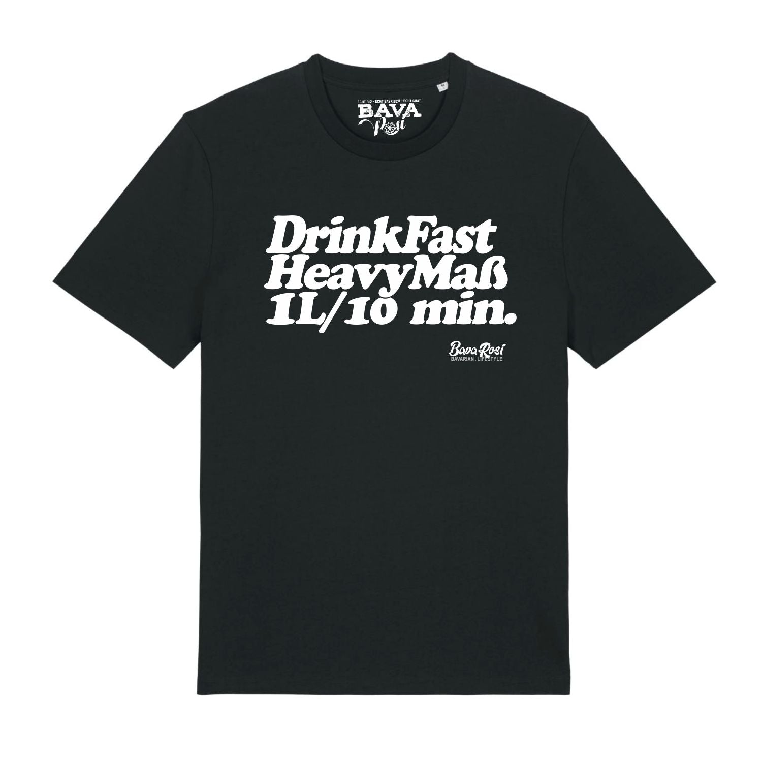 Drink Fast Ein Liter Maß Bier T-Shirt Bayerische T-Shirts München Augsburg Regensburg Passau Garmisch Ingolstadt Mode Shop Bavarosi Fashion