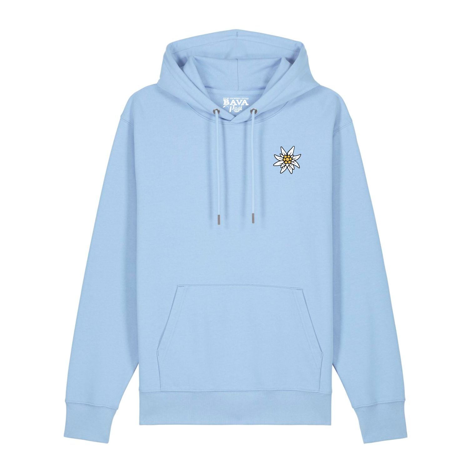 Edelweiß Hoodie Bestickt BavaRosi Fashion Bayerische Design Hoodies München