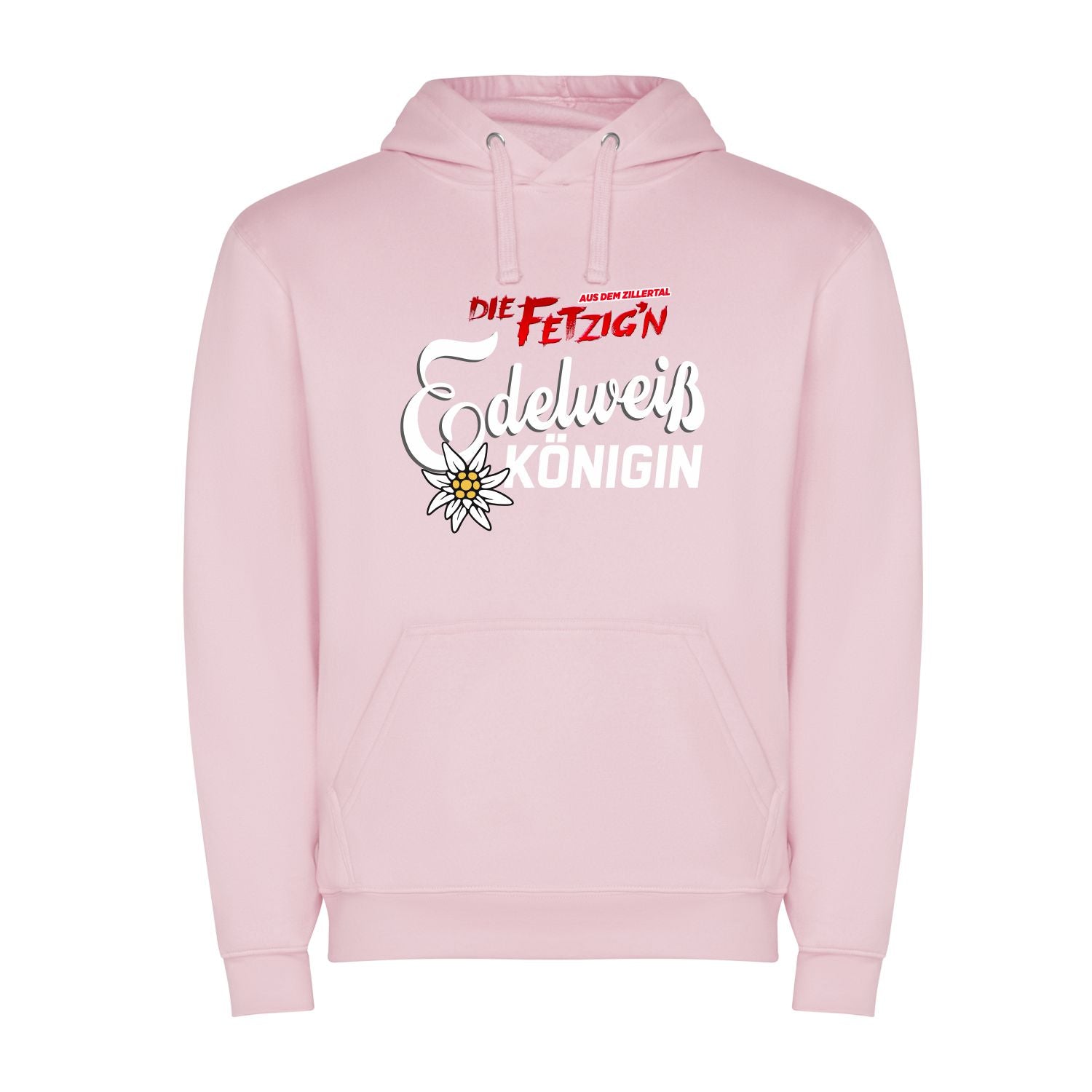 Edelweiß Königin Hoodie Band Die Fetzign aus dem Zillertal Fanshop BavaRosi Fashion Fanartikel Bandshirts