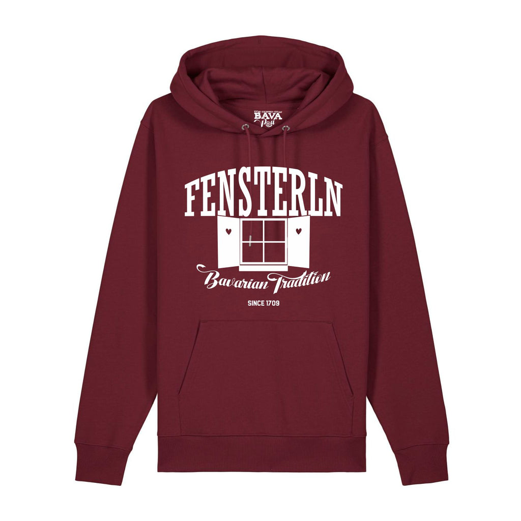 Fensterln Hoodie BavaRosi Fashion Bayerische Hoodies Berge München Füssen Garmisch Mittenwald Landshut Rosenheim Tegernsee Mode Shop