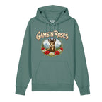 Gams n Roses Hoodie Guns n Roses BavaRosi Fashion Bayerische Hoodies Lustig Buadep Strawanza München Augsburg Pfaffenhofen Geisenfeld Schrobenhausen Regensburg Ingolstadt Garmisch Passau Mode Shirts Shop