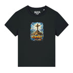 Gipfelkreuz Damen Shirt BavaRosi Fashion Summit Moderne Alpine Shirts Dopamin Stil Dopamin Chic Dopamin Mode Bayern Berge Damenshirts Strawanza Buadepp Bavarian Caps Damen Shirts Wiesn Outfit Oktoberfest Outfit Volksfest Frauen T-Shirts Vohburg Marktstadl Geisenfeld Tegernsee München Regensburg Ingolstadt Augsburg Shop