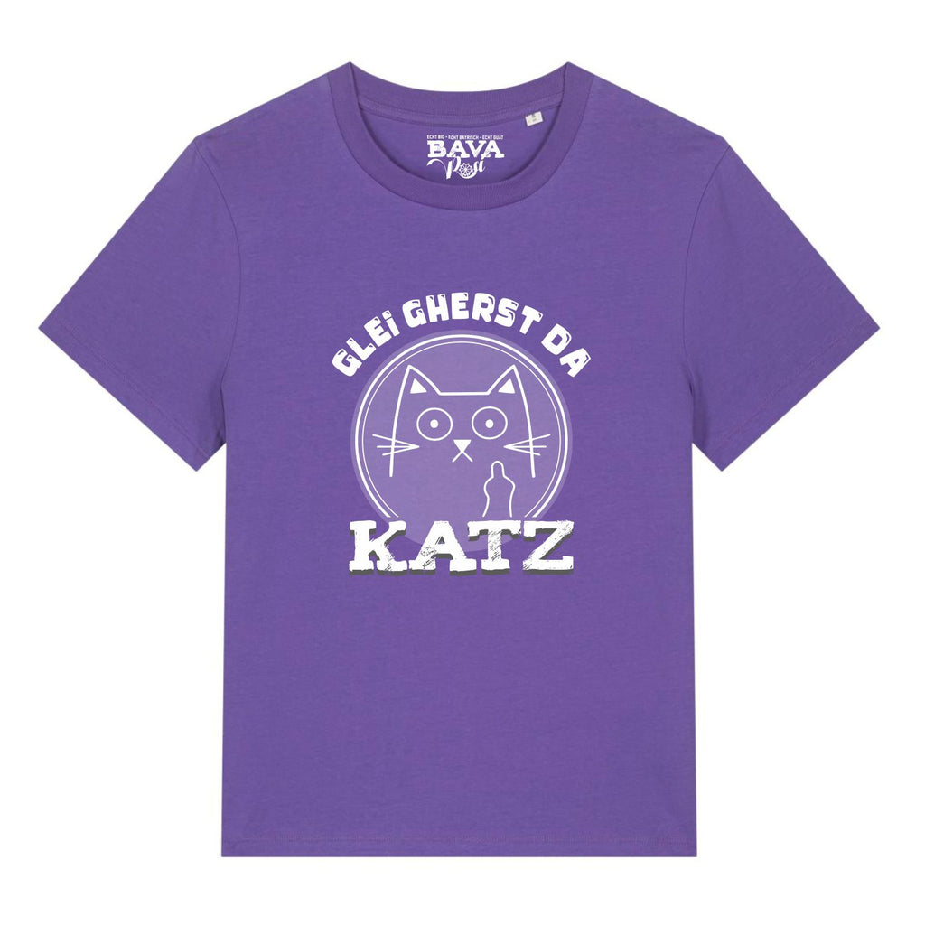 Glei gherst da Katz Damen T-Shirt Bavarosi Fashion Bayerische Damenmode