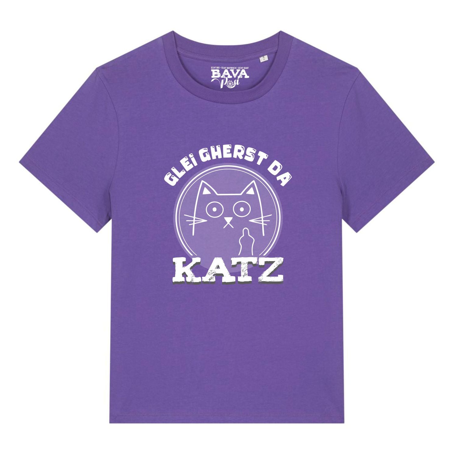 Glei gherst da Katz Damen T-Shirt Bavarosi Fashion Bayerische Damenmode