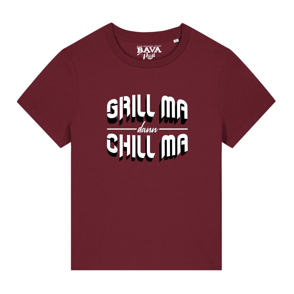 Grill ma dann Chill ma Damen Shirt Bayern