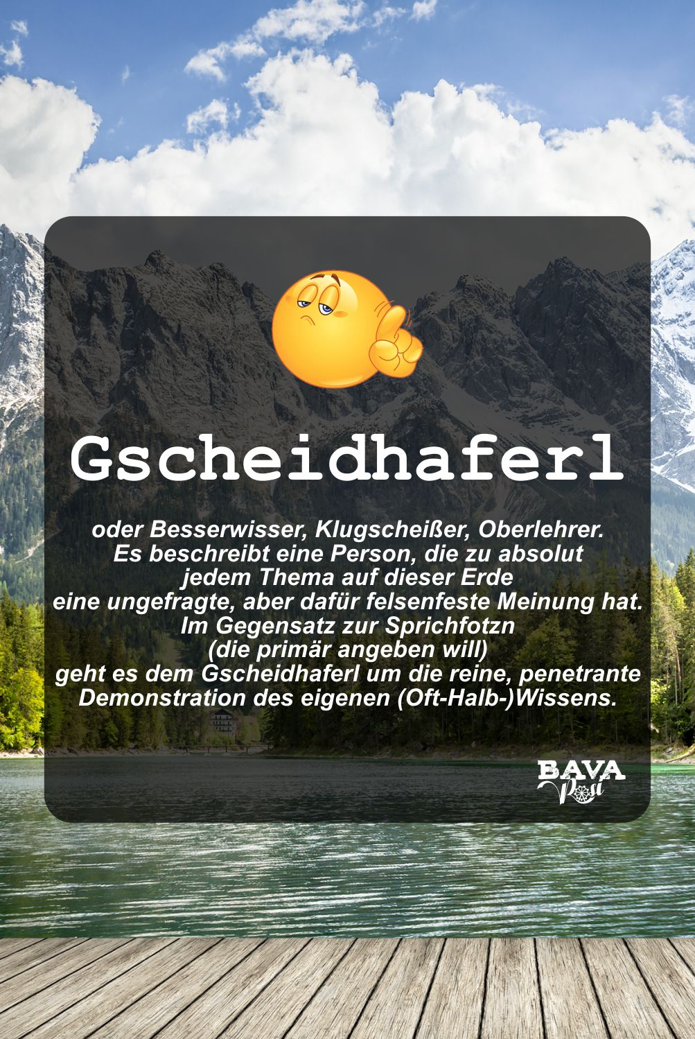 Gscheidhaferl Bayerische Flüche und bayerische Schimpfwörter und Beleidigungen BavaRosi Fashion