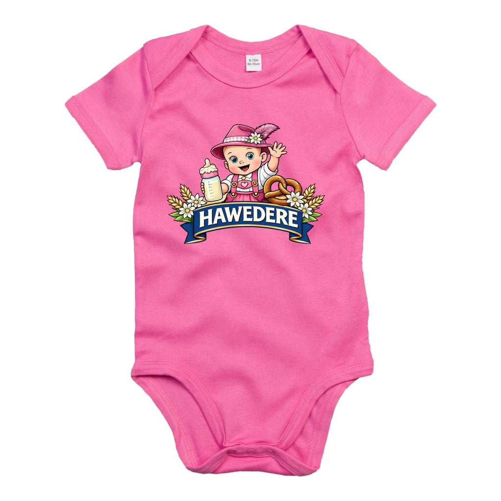 Hawedere Baby Body Mädchen kurz arm blau oder pink oder grau Bayerische Babysachen und Babykleidung BavaRosi Fashion Baby Geschenk Bayern München Regensburg Pfaffenhofen Augsburg Ingolstadt Straubing Passau Landshut Strawanza Shop