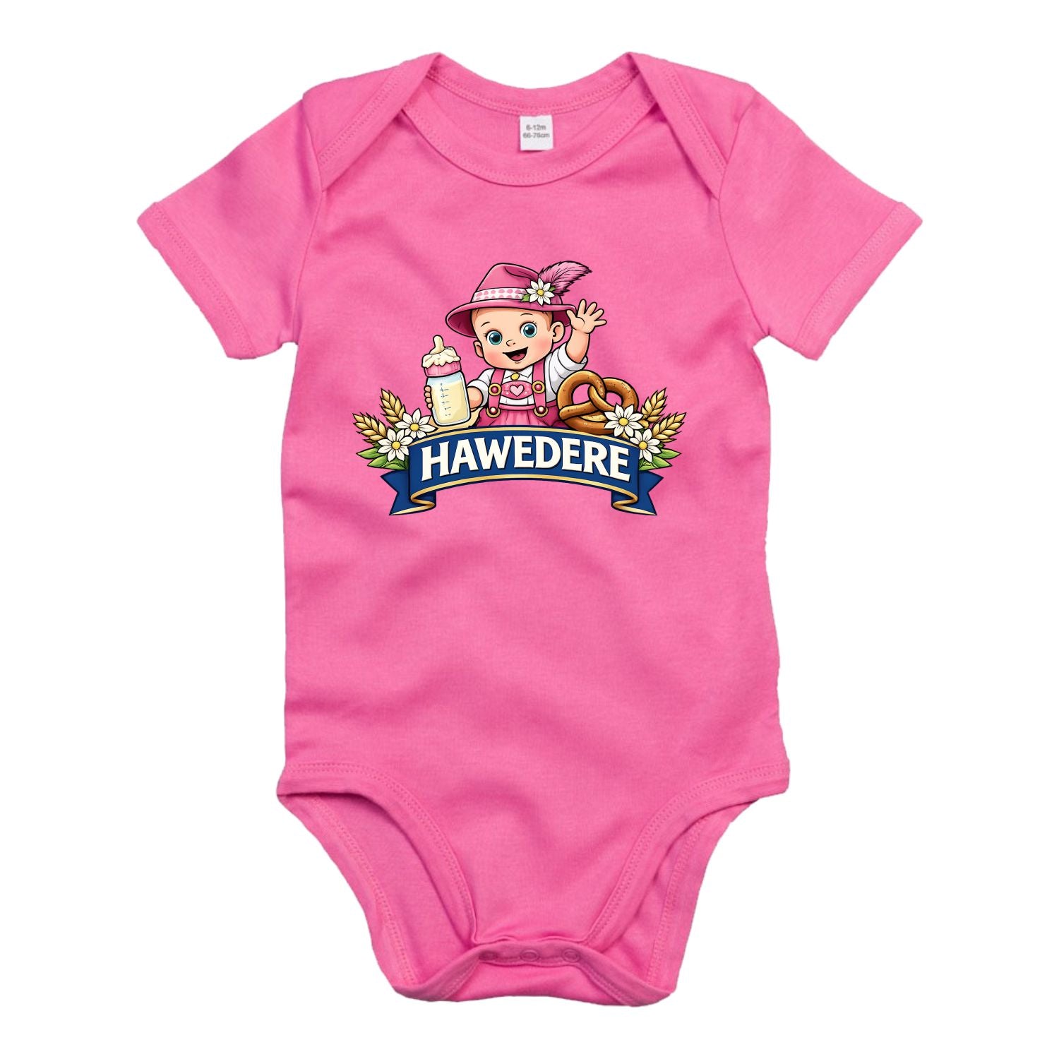 Hawedere Baby Body Mädchen kurz arm blau oder pink oder grau Bayerische Babysachen und Babykleidung BavaRosi Fashion Baby Geschenk Bayern München Regensburg Pfaffenhofen Augsburg Ingolstadt Straubing Passau Landshut Strawanza Shop