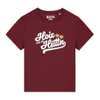 Hoiz voa da Hüttn Damen T-Shirt BavaRosi Fashion Bayerische Damenshirts