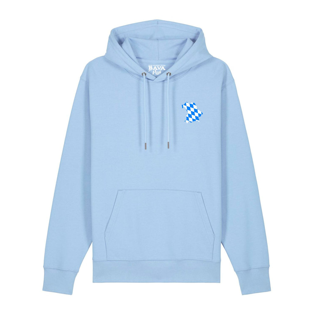 Homezone Bayern Hoodie mit Raute blau weiß Bavarosi Fashion