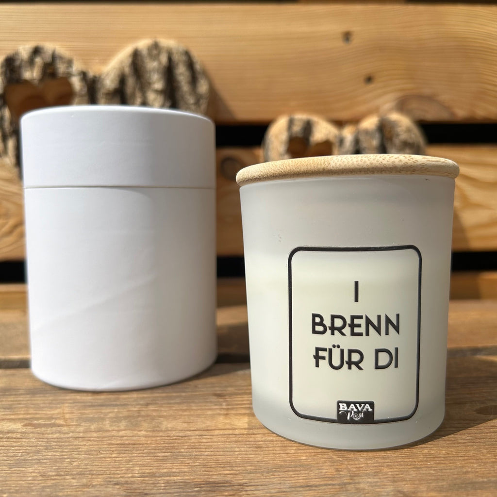 Bayerische Sprüche Kerze Duftkerze I Brenn für Di BavaRosi Fashion Kerzen