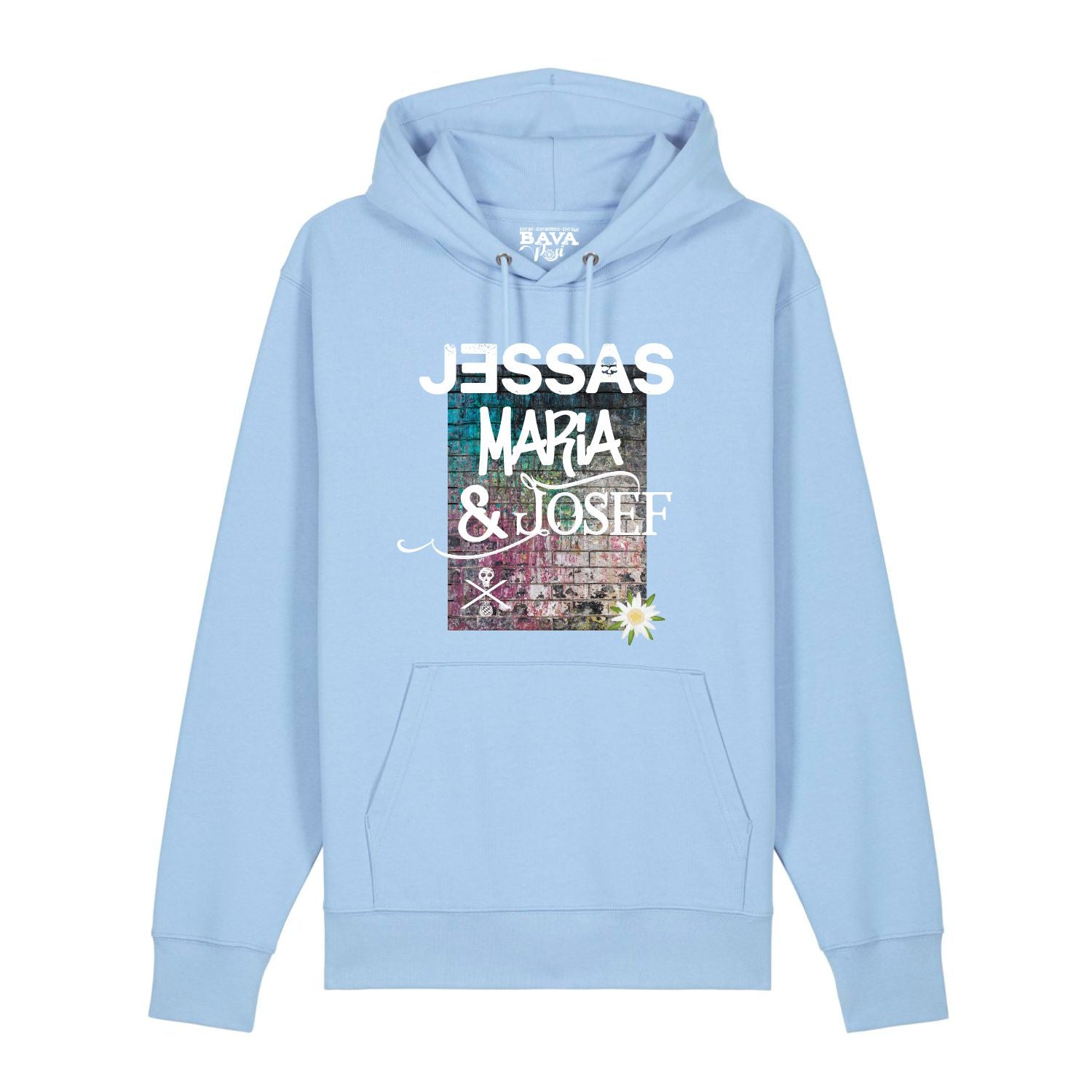 Jessas Maria und Josef Hoodie BavaRosi Fashion Bayerische Hoodies Allgäu