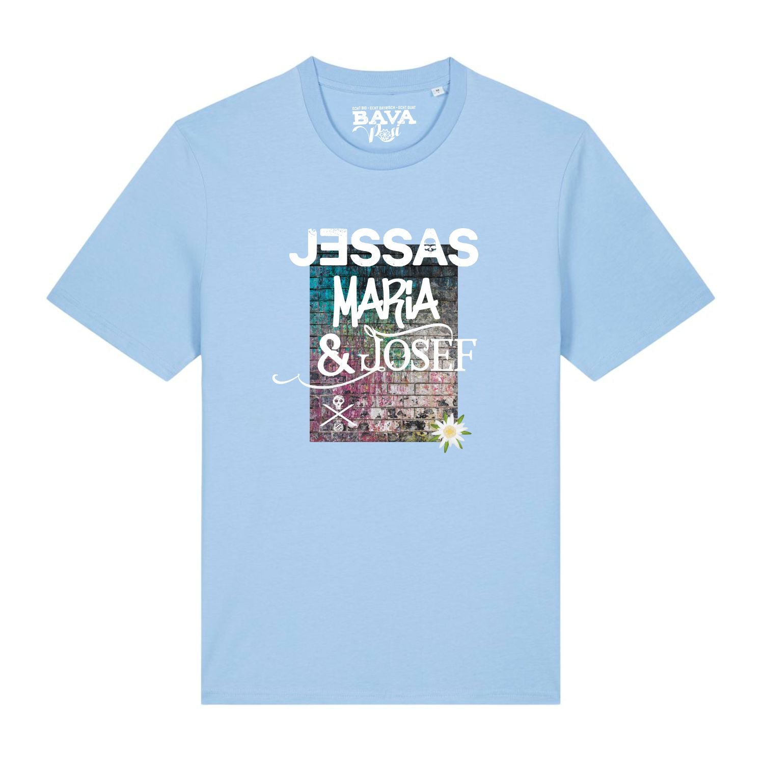 Jessas Maria und Josef T-Shirt BavaRosi Fashion Bayerische Shirts Designer Alpen