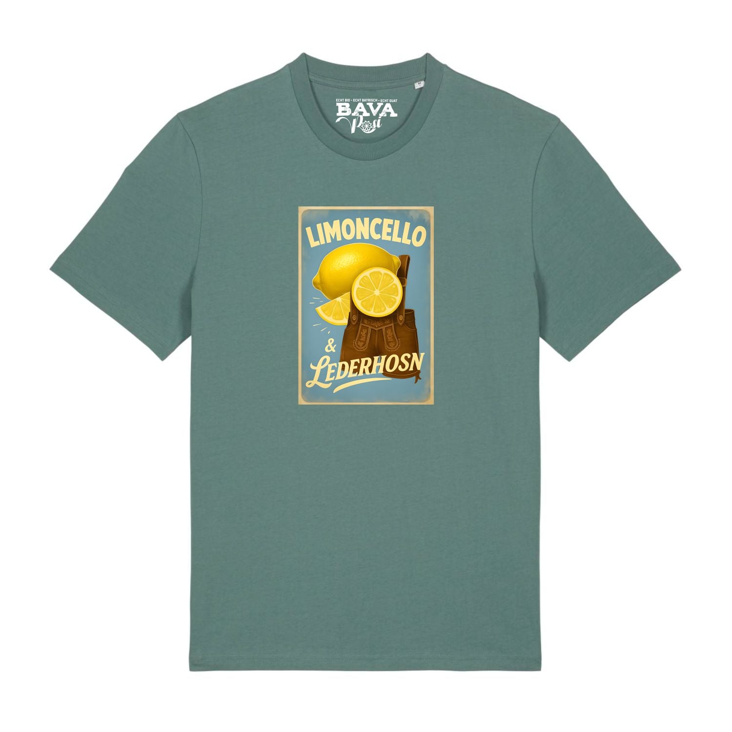 Limoncello und Lederhosen T-Shirt BavaRosi Fashion Bayerische T-Shirts München Landshut Tegernsee Starnberger See Ammersee Englischer Garten Chiemsee Ingolstadt Augsburg Mode Shop
