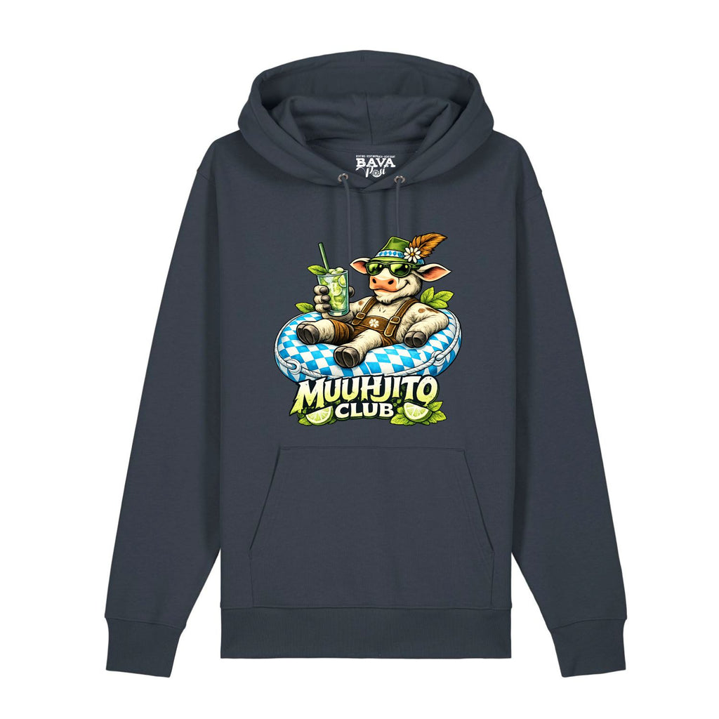 Bayerischer Muuhjito Hoodie für alle Mojito Fans von BavaRosi Fashion München Nürnberg Regensburg Ingolstadt Augsburg Passau Geisenfeld Pfaffenhofen Landshut Mode Shop