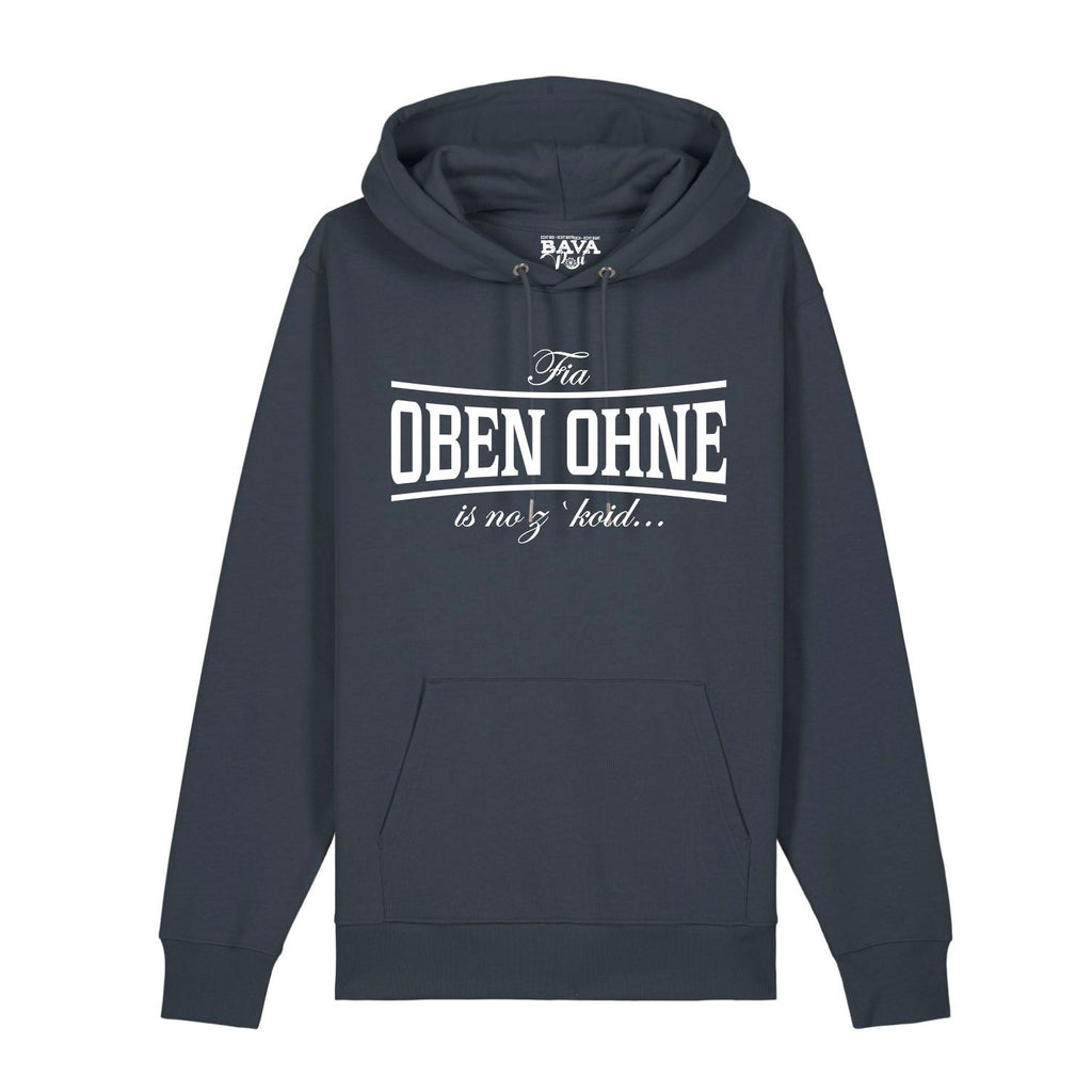 Oben Ohne Hoodie BavaRosi Fashion Bayerische Hoodies Berge München Füssen Garmisch Mittenwald Landshut Rosenheim Tegernsee Mode Shop