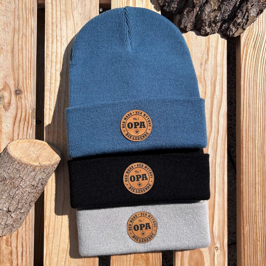 Mütze #OPA Die Legende - Opa Beanie mit Spruch | Tolles Geschenk für Großväter zum Geburtstag oder Weihnachten
