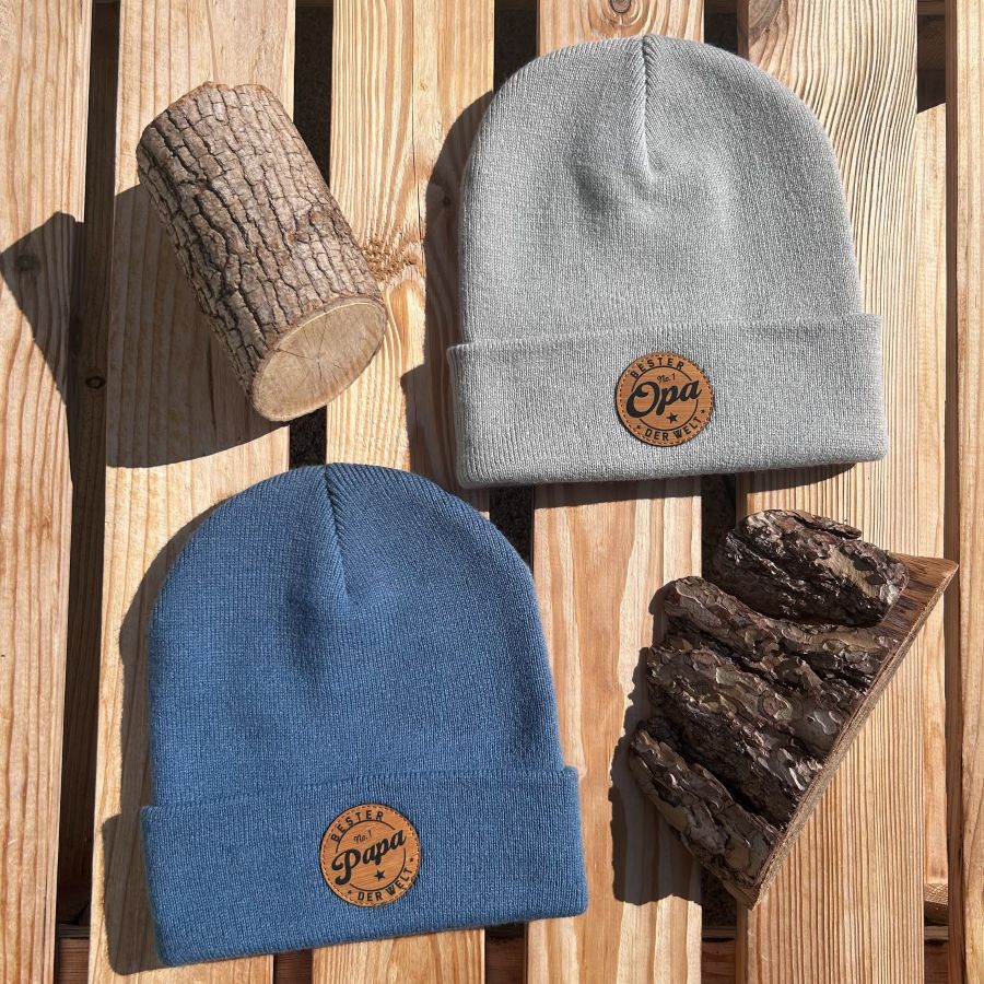 Mütze #PAPA Bester der Welt - Bester Papa Beanie | Tolles Geschenk für Väter zum Geburtstag oder Weihnachten