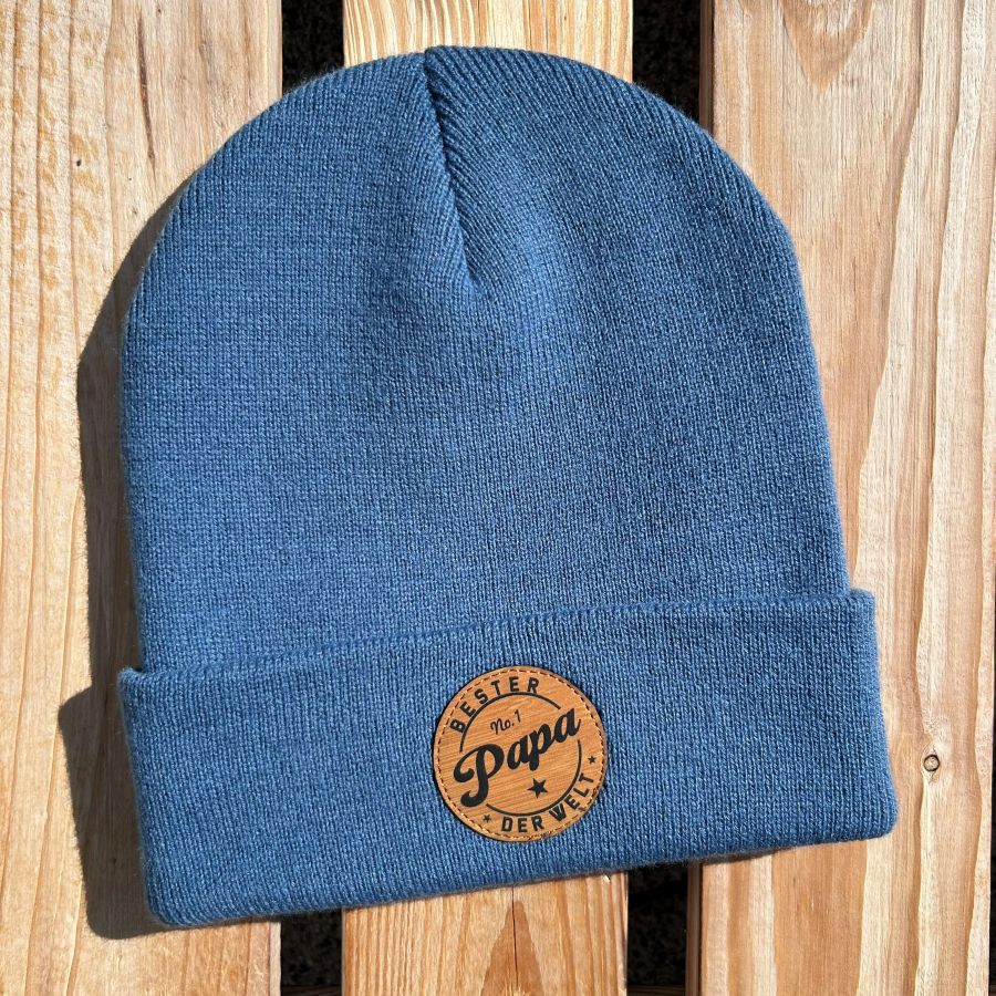 Mütze #PAPA Bester der Welt - Bester Papa Beanie | Tolles Geschenk für Väter zum Geburtstag oder Weihnachten