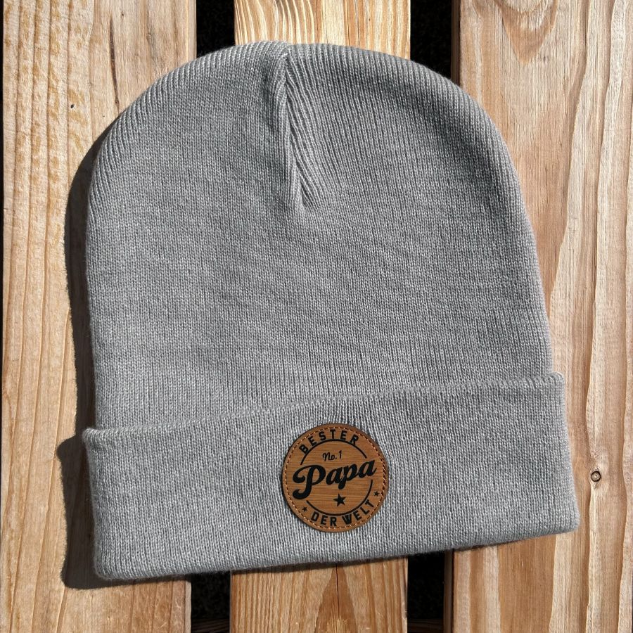Mütze #PAPA Bester der Welt - Bester Papa Beanie | Tolles Geschenk für Väter zum Geburtstag oder Weihnachten