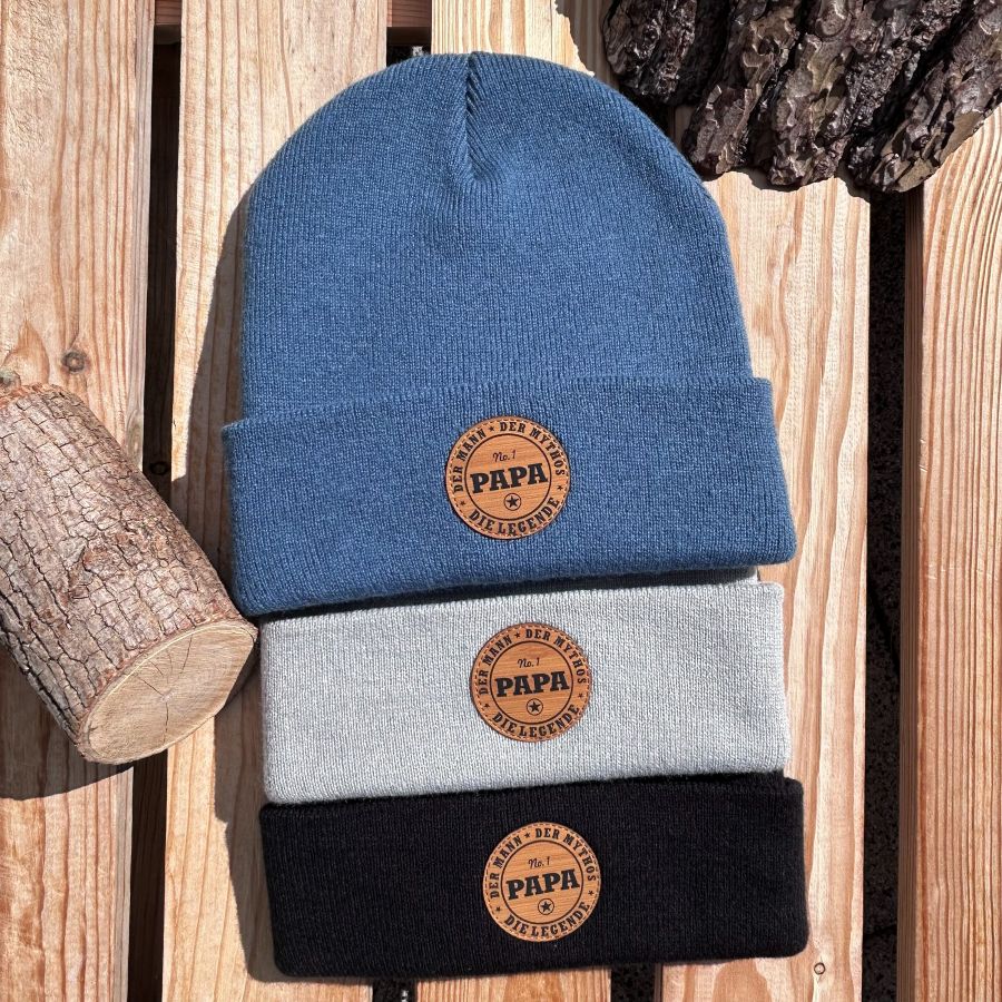 Mütze #PAPA Die Legende - Papa Beanie mit Spruch | Tolles Geschenk für Väter zum Geburtstag oder Weihnachten