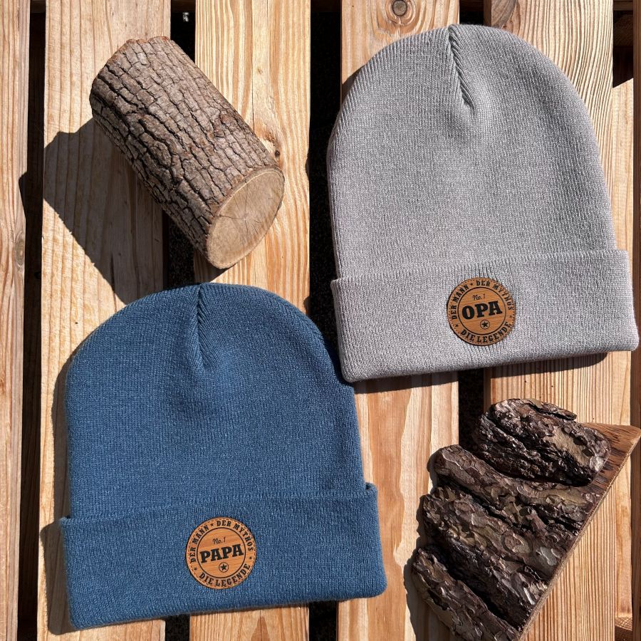 Mütze #PAPA Die Legende - Papa Beanie mit Spruch | Tolles Geschenk für Väter zum Geburtstag oder Weihnachten