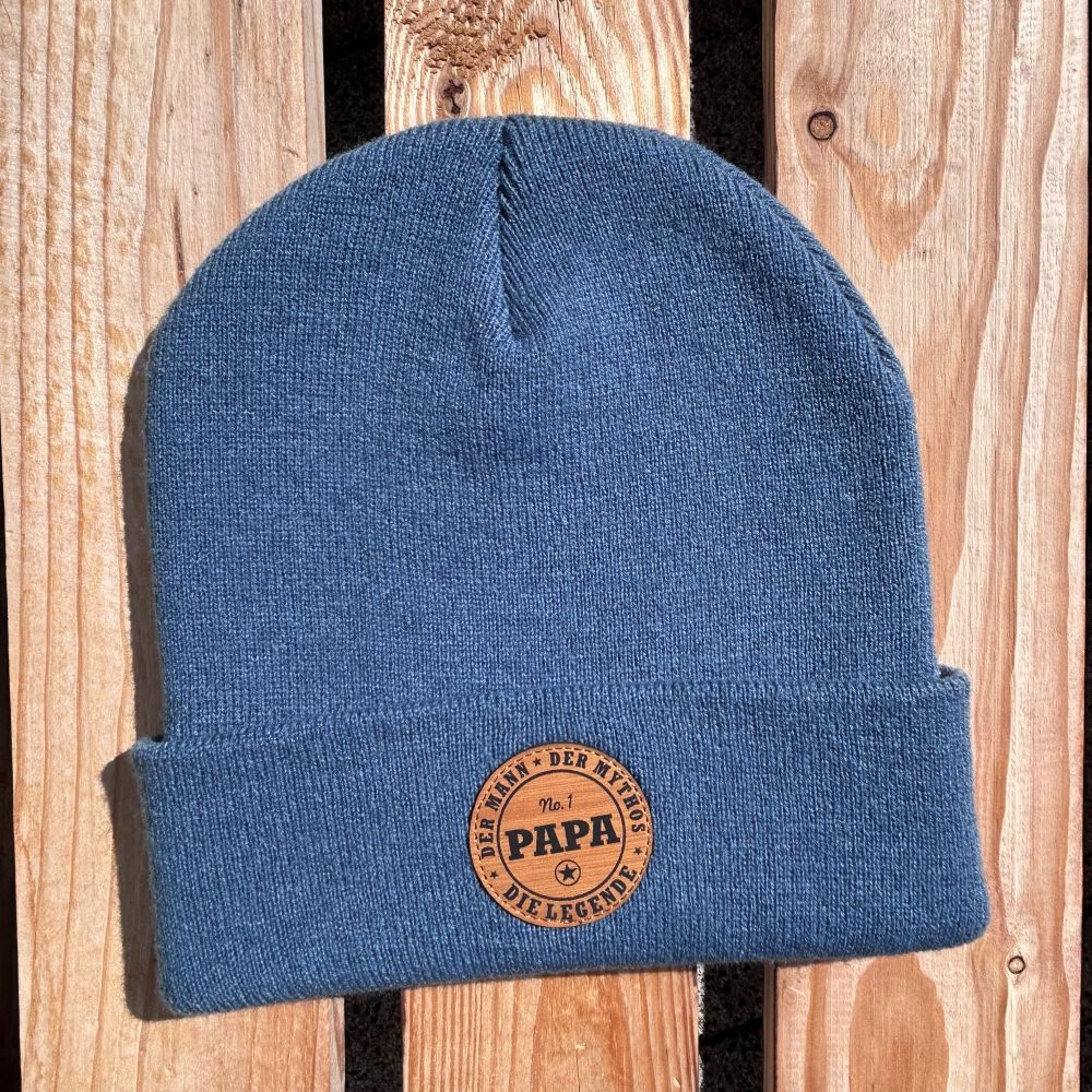 Mütze #PAPA Die Legende - Papa Beanie mit Spruch | Tolles Geschenk für Väter zum Geburtstag oder Weihnachten
