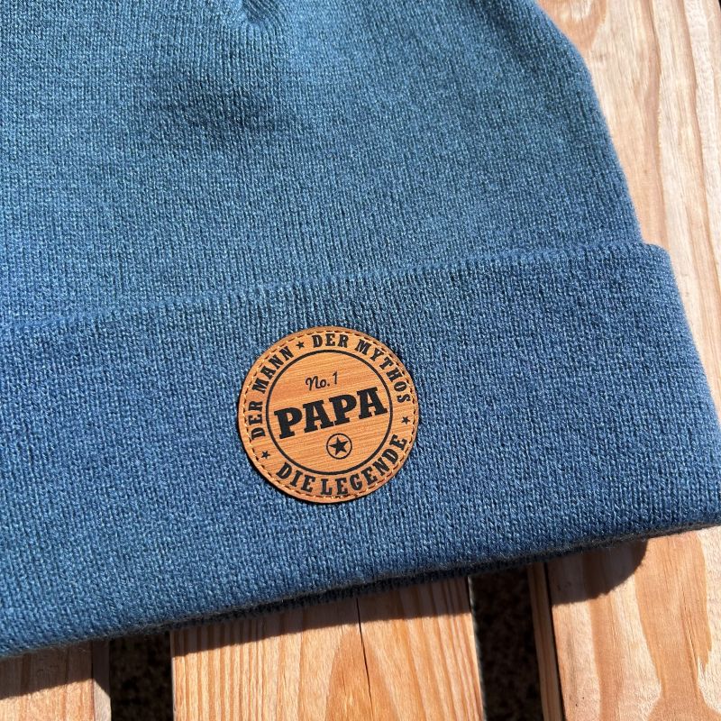 Mütze #PAPA Die Legende - Papa Beanie mit Spruch | Tolles Geschenk für Väter zum Geburtstag oder Weihnachten