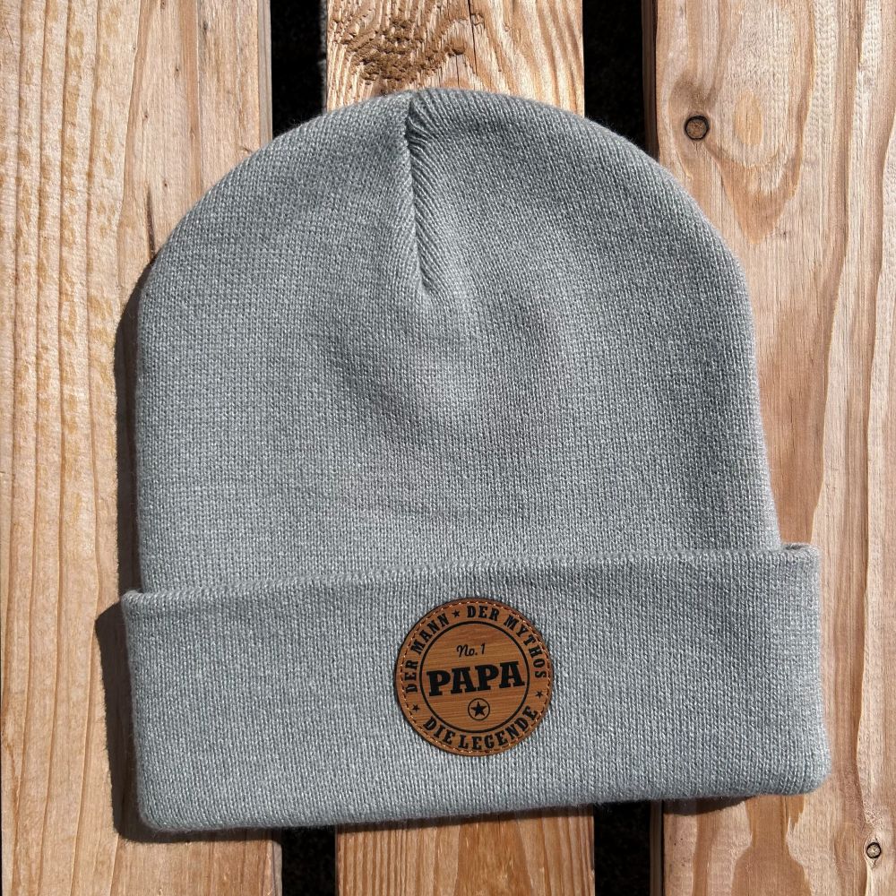 Mütze #PAPA Die Legende - Papa Beanie mit Spruch | Tolles Geschenk für Väter zum Geburtstag oder Weihnachten