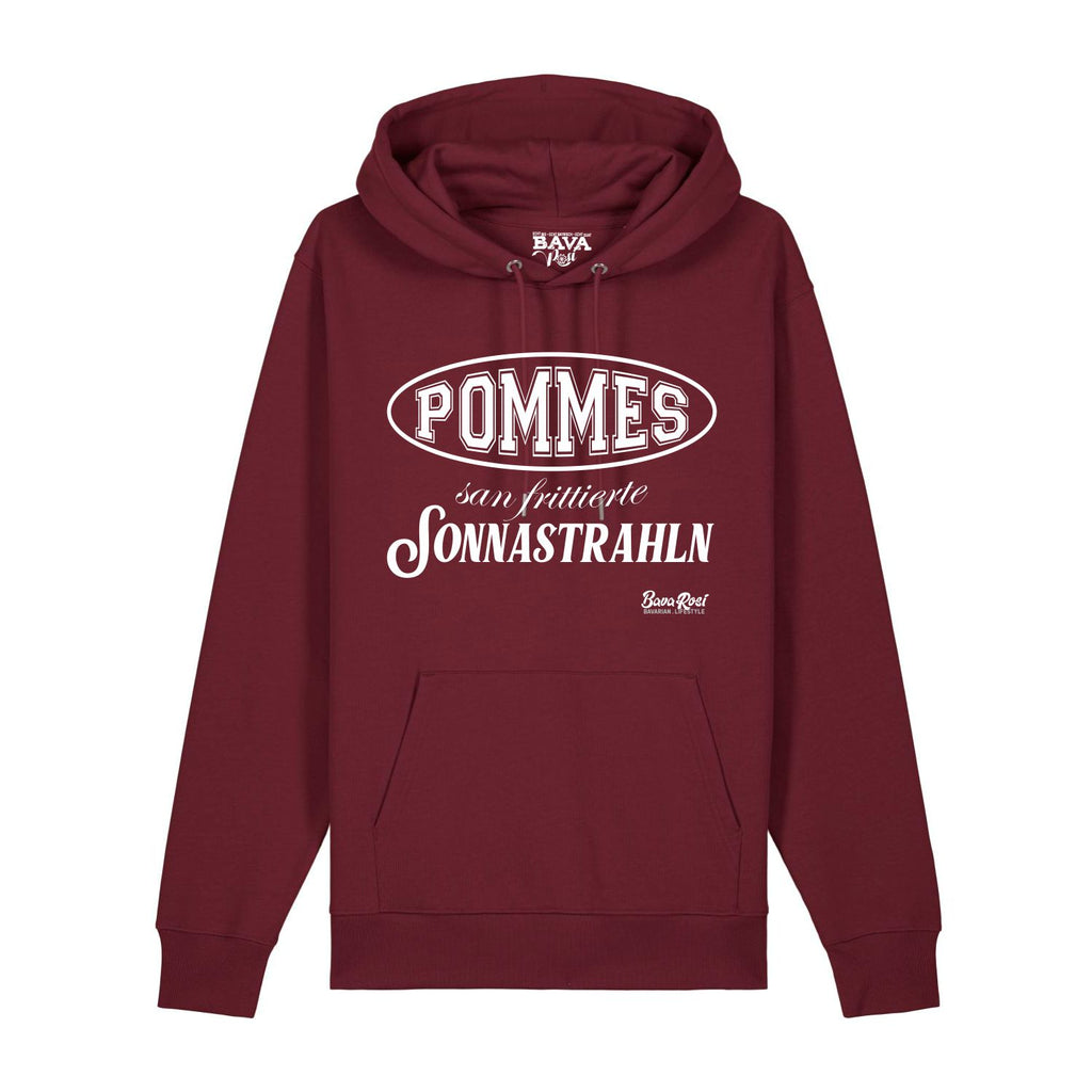 Pommes Frittierte Sonnenstrahlen Hoodie BavaRosi Fashion Bayerische Hoodies München Regensburg Augsburg Ingolstadt Rosenheim Garmisch Mode Shop