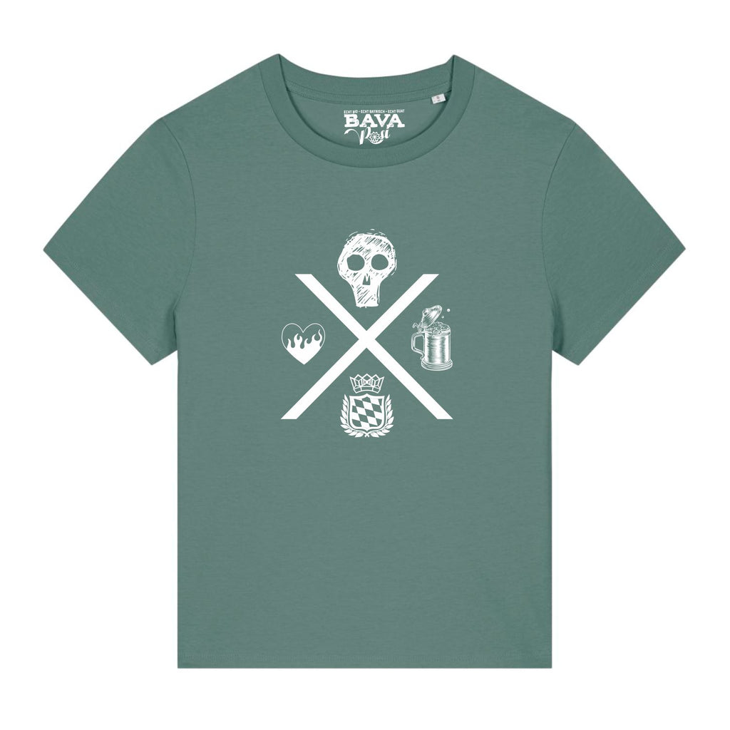 Rock n Roll Damenshirt Bavarosi Fashion Bayerische T-Shirts für Frauen