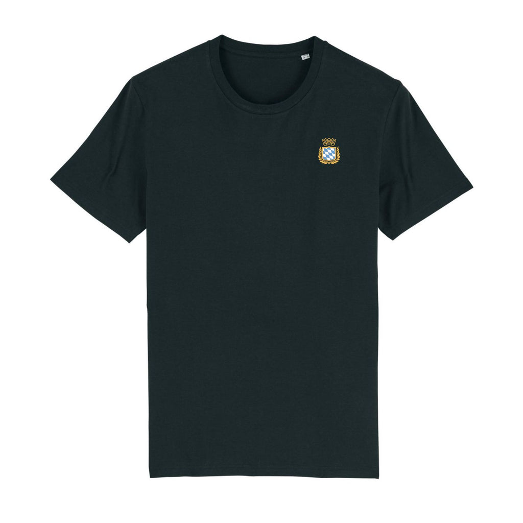 Royal Bavarian Bayern Stick T-Shirt BavaRosi Fashion Bayerisches Wappen Bayerische Flagge Bayerische Raute Bayerische T-Shirts bestickt Bayerische Geschenke und Mitbringsel Strawanza Bayerischer Rebell Bavarian Caps Shirts München Regensburg Augsburg Ingolstadt Pfaffenhofen Landshut Tegernsee Geisenfeld Schrobenhausen Garmisch Passau Landsberg Mode Shop