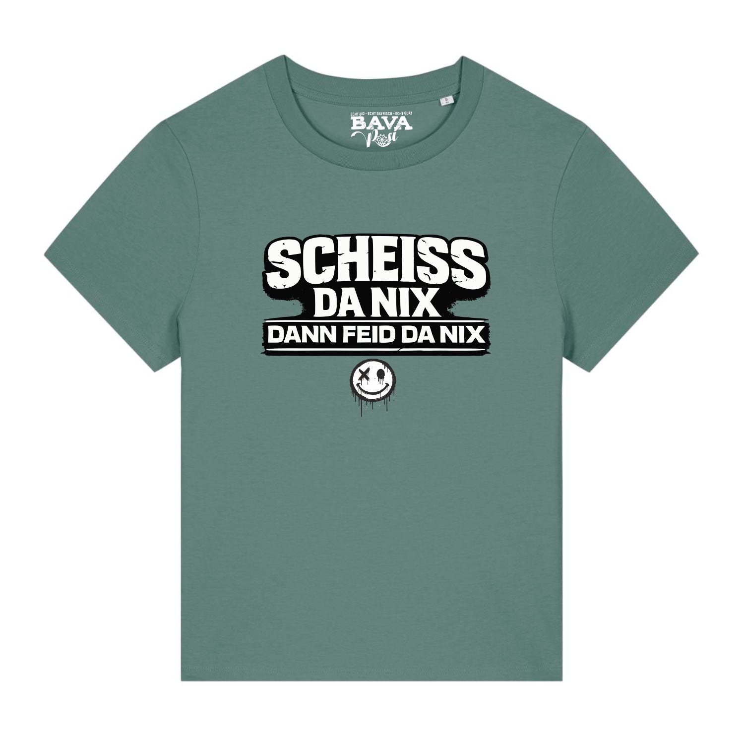 Scheiß da nix dann feid da nix Damen T-Shirt BavaRosi Fashion Mode Geisenfeld Vohburg Pfaffenhofen München Ingolstadt Regensburg Augsburg Landshut Kehlheim Passau Landshut Erding Shop