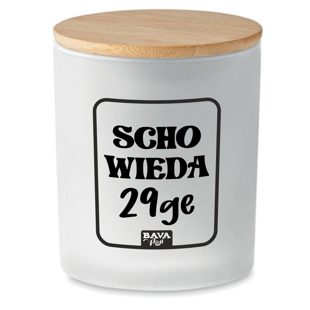 Kerze Bayern Bayerische Kerze Geburtstag mit Spruch Scho wieda 29ge Bavarosi Kerzen Shop München Regensburg Augsburg Passau