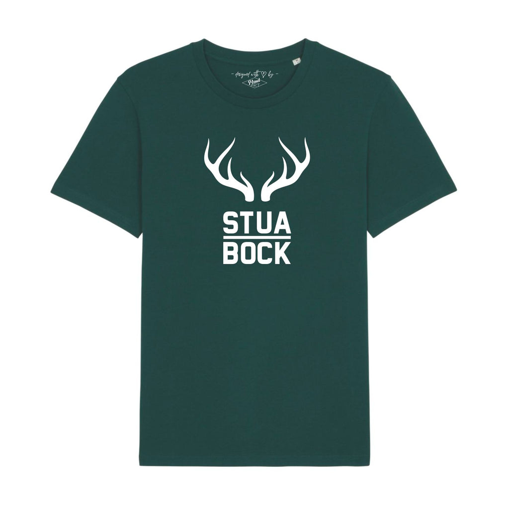 Stua Bock Sturer Bock T-Shirt von BavaRosi Fashion Bayerische T-Shirts Strawanza Bavarian Caps Bayerischer Rebell Typisch bayerische Geschenke München Ingolstadt Regensburg Tegernsee Ammersee Garmisch Landshut Augsburg Geisenfeld Vohburg Pfaffenhofen Schrobenhausen Shirts Mode
