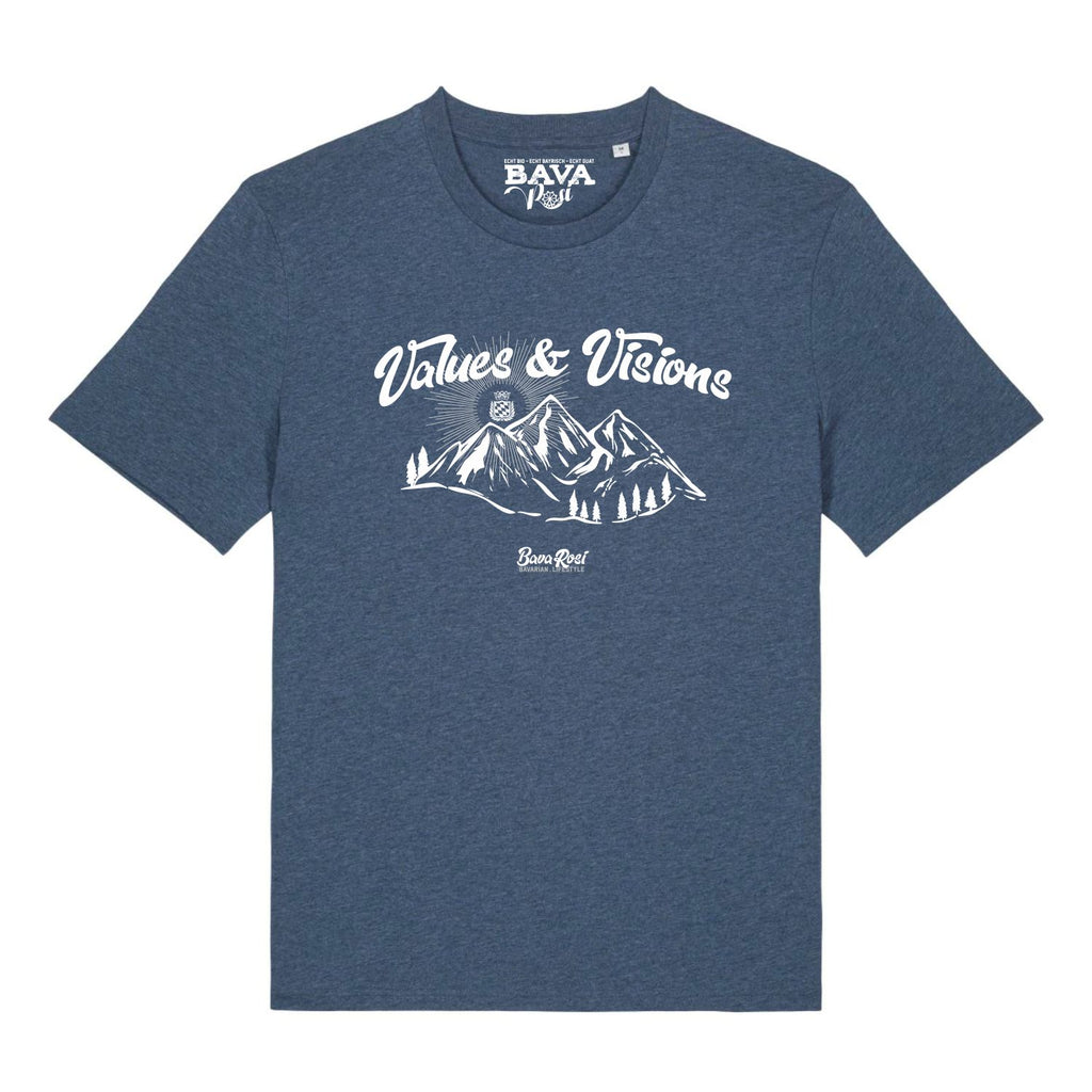Values and Visions T-Shirt BavaRosi Fashion Bayerische T-Shirts Ammersee Starnberger See Tegernsee Füssen Garmisch Rosenheim München Mode Shop