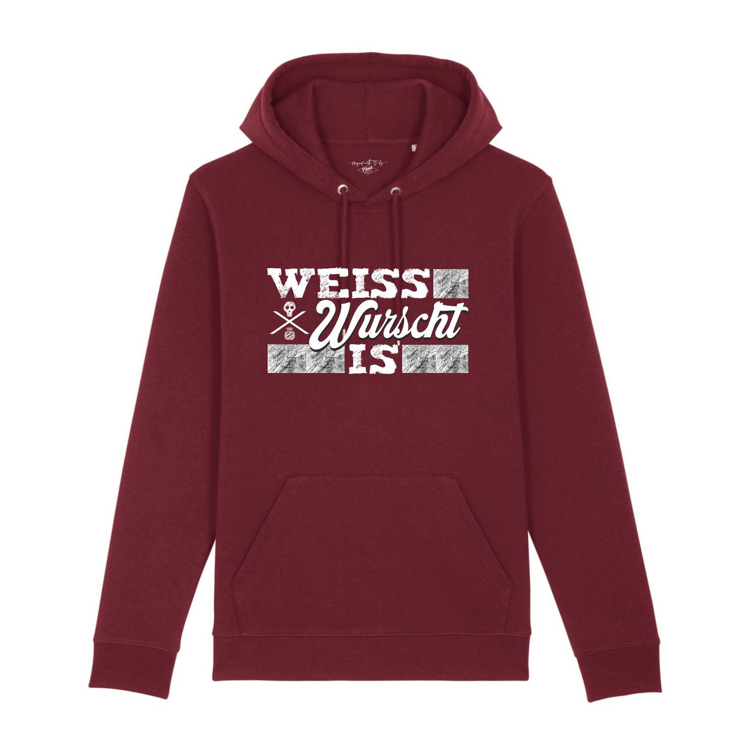 WeissWurschtIs Hoodie BavaRosi Fashion Bayerische Hoodies Rosenheim