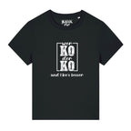 Wer Ko der Ko Damen T-Shirt BavaRosi Fashion Shirts Bayerische Geschenke Strawanza Bavarian Caps München Regensburg Ingolstadt Passau Rosenheim Geisenfeld Vohburg Schrobenhausen Mode Shop