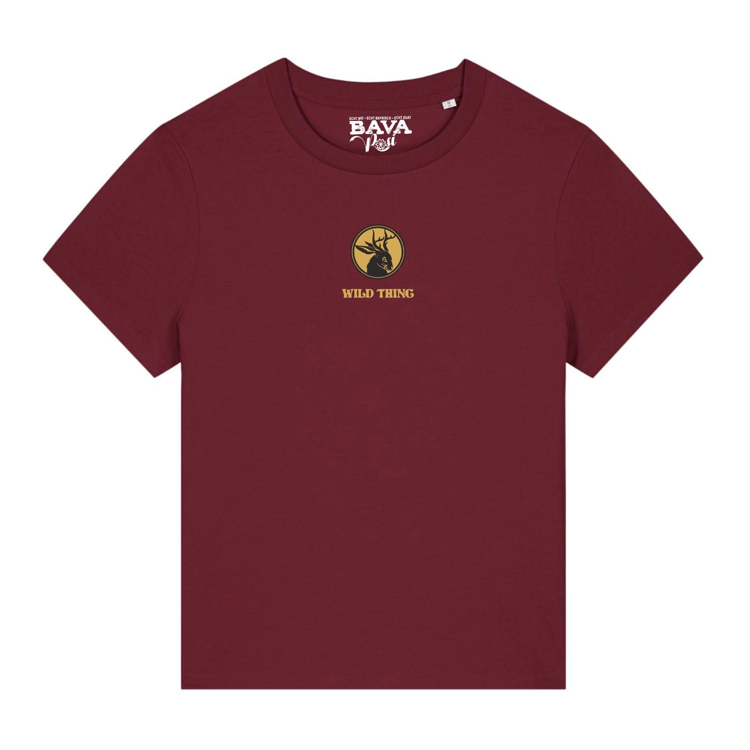 Wolpertinger Damenshirt bestickt mit Wolpertinger Motiv Bayerische Damen Shirts München Ingolstadt Landshut Garmisch Füssen Rosenheim Allgäu Tegernsee Chiemsee Passau Mode Shop