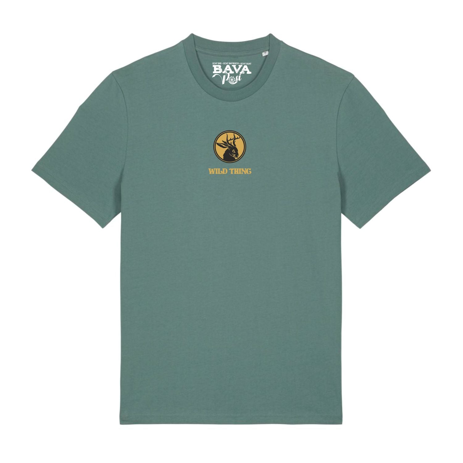 Wolpertinger T-Shirt bestickt mit Wolpertinger Motiv Bayerische T-Shirts München Ingolstadt Landshut Garmisch Füssen Rosenheim Allgäu Tegernsee Chiemsee Passau Mode Shop