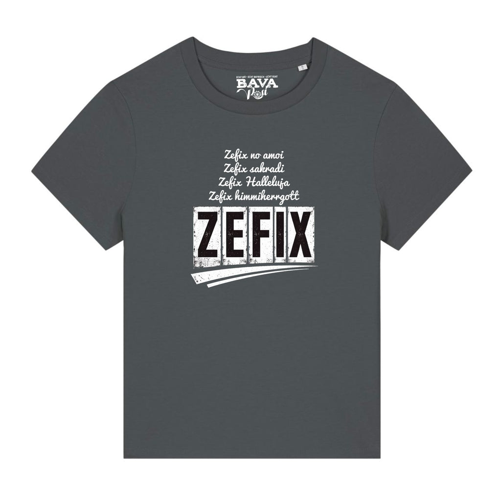 Zefix Kruzifix Damen Shirt BavaRosi Fashion Bayerische T-Shirts Lustig Strawanza München Buadep Augsburg Pfaffenhofen Geisenfeld Schrobenhausen Regensburg Ingolstadt Garmisch Passau Damenmode Shirts Shop