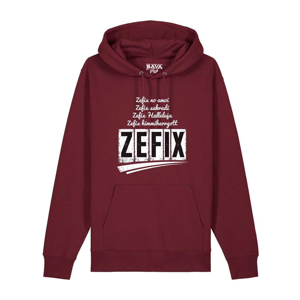 Zefix Kruzifix Hoodie BavaRosi Fashion Bayerische Hoodies Lustig Strawanza München Augsburg Pfaffenhofen Geisenfeld Schrobenhausen Regensburg Ingolstadt Garmisch Passau Mode Shirts Shop