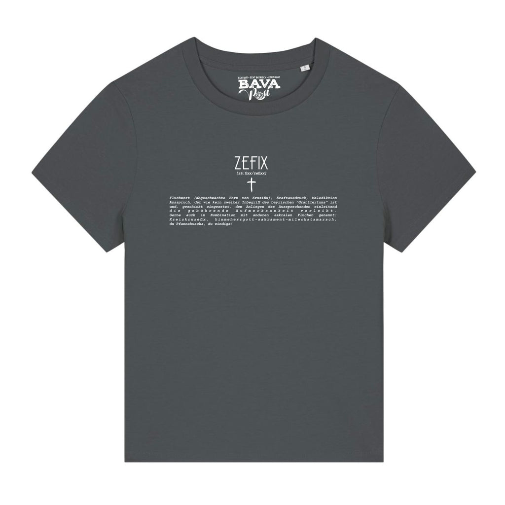 Zefix Lexikon T-Shirt Damen BavaRosi Fashion Bayerische Shirts Shop