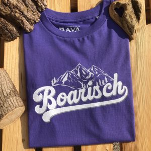 Boarisch T-Shirt Bayerisch T-Shirt von BavaRosi Fashion Bayerische Shirts München Tegernsee Alpen Augsburg Kempten Ingolstadt Deggendorf Landshut Chiemsee Mode Shop