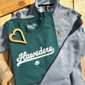 Hawedere T-Shirt Habe die Ehre T-Shirt von BavaRosi Fashion Bayerische Shirts München Tegernsee Alpen Augsburg Kempten Ingolstadt Deggendorf Landshut Chiemsee Mode Shop